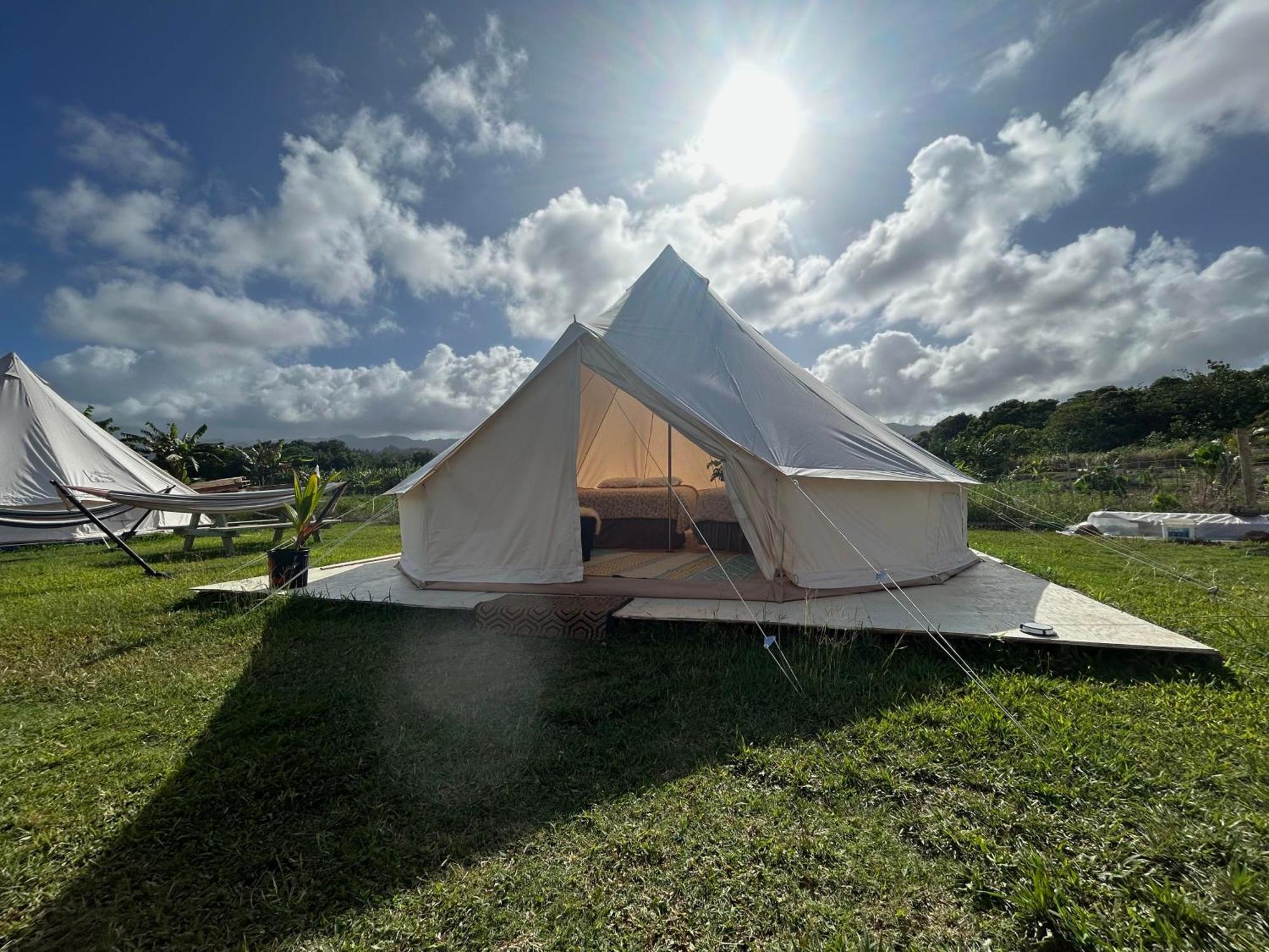 Maleka Farm: Tent Glamping North Shore Oahu Laie Eksteriør billede