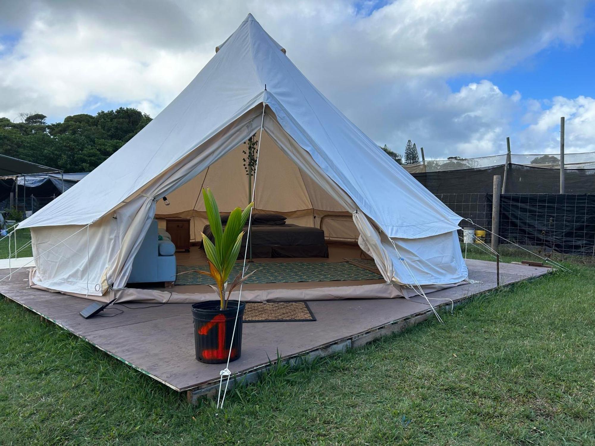 Maleka Farm: Tent Glamping North Shore Oahu Laie Eksteriør billede